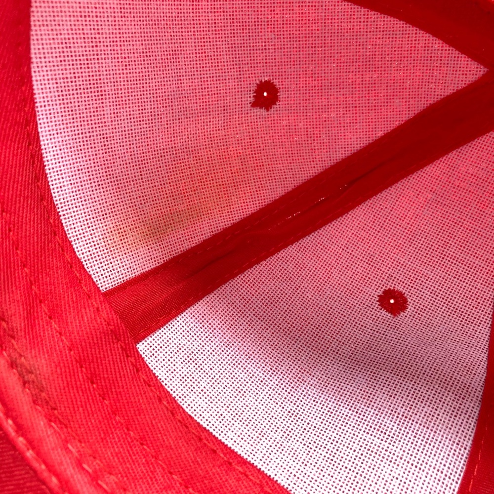 DF Men’s Red Bell Cap with Flag - Picture 7 of 7